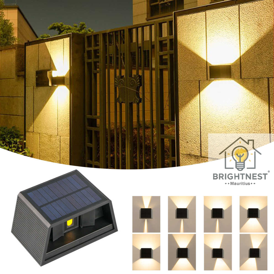 Modern Solar Led Wall Light with Adjustable Beams_2
