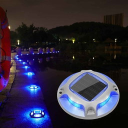Extra Heavy Duty Solar Driveway Lights - 4 Pcs [2-in-1 Color]