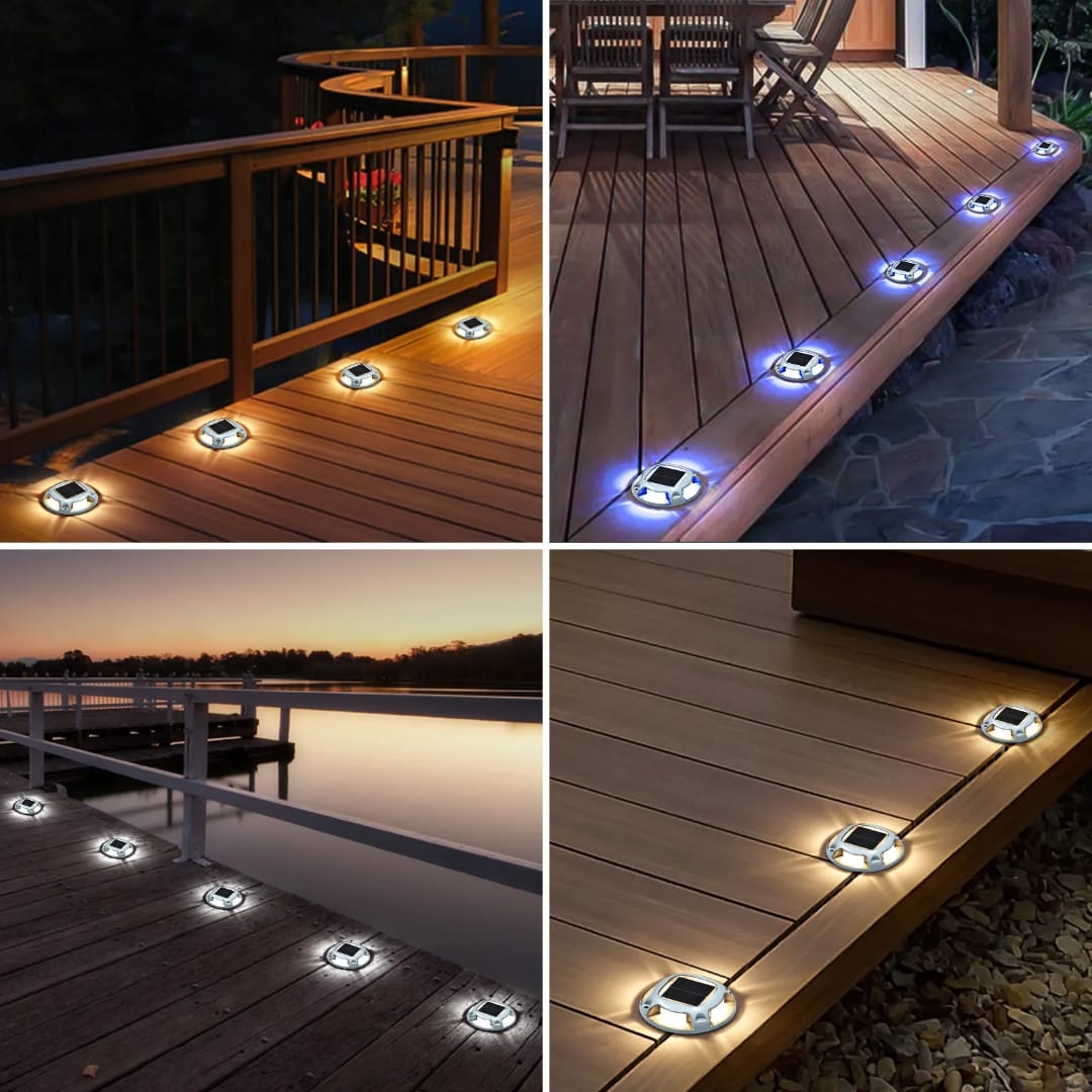 Extra Heavy Duty Solar Driveway Lights - 4 Pcs [2-in-1 Color]_6