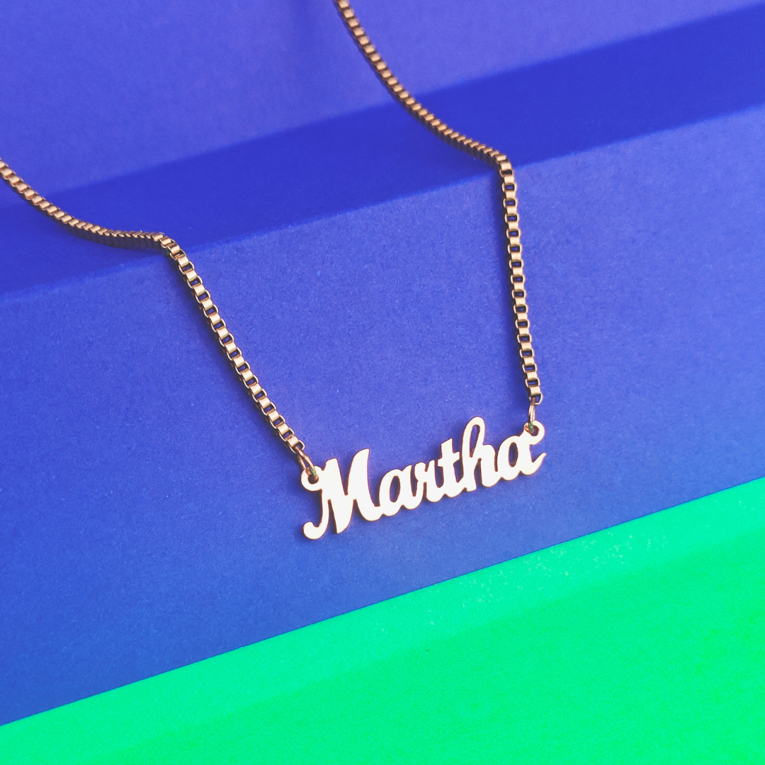 Italian Necklace with English Name_0
