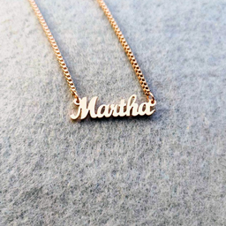 Italian Necklace with English Name