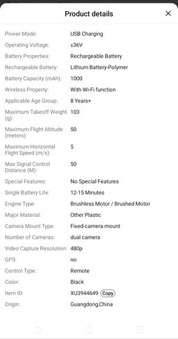 Advance version of aerial photography drone.