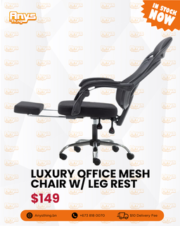 Luxury Office Mesh Chair w/ Leg Rest