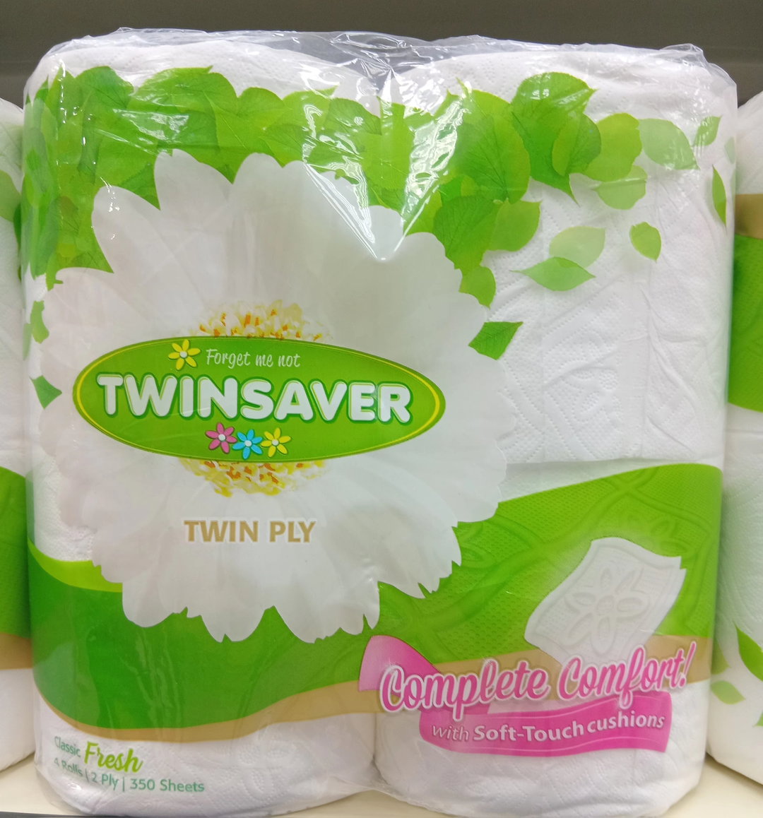 Twinsaver Toilet Paper Luxury Wh. 2ply 4'S