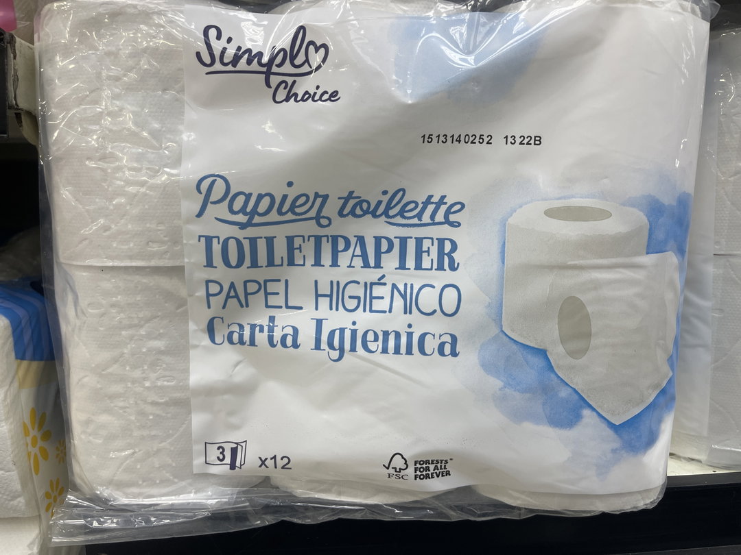 Simple papier toll. 3ply 12's