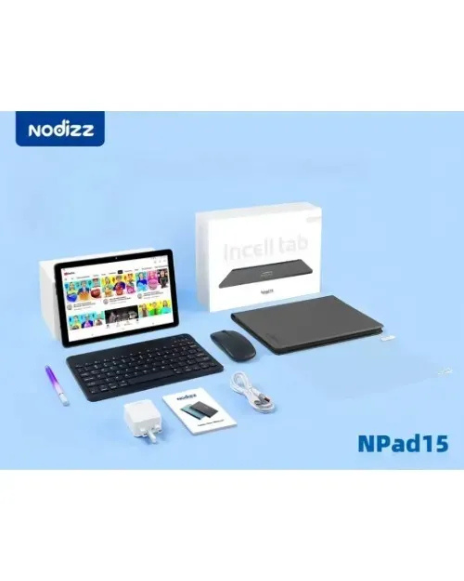 Nodizz Npad 15 Incell Tablet With Keyboard - 10.1" - 512GB ROM - 12GB RAM - 5g Sim - 7000mAh - Black_1