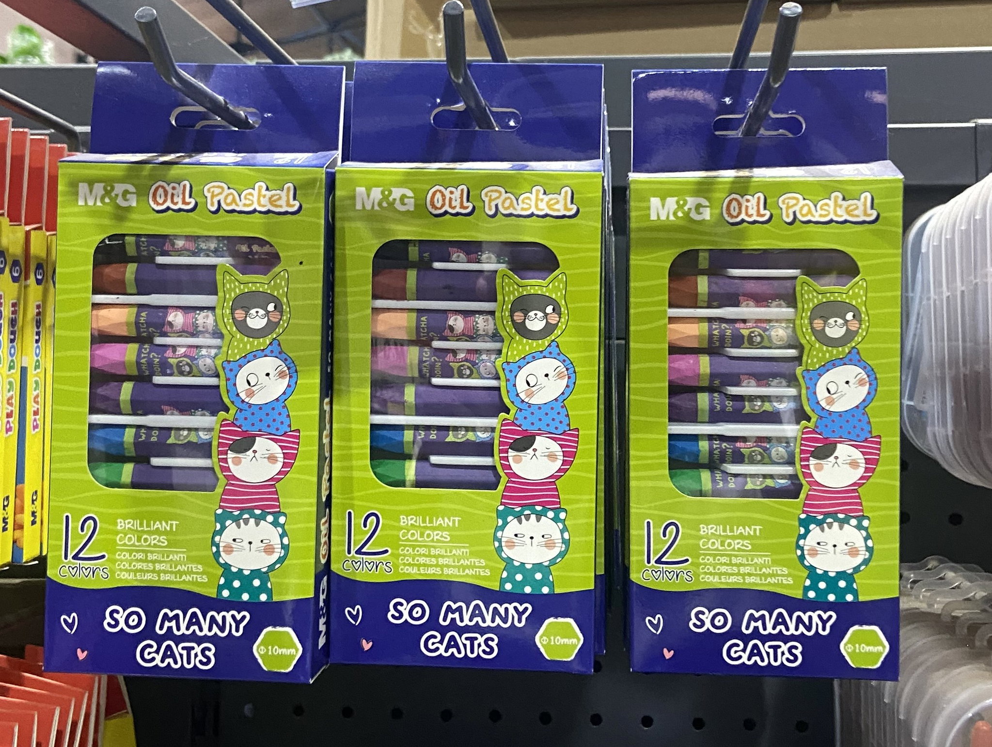 🎨 Pastels à l’huile “So Many Cats” – 12 couleurs_0