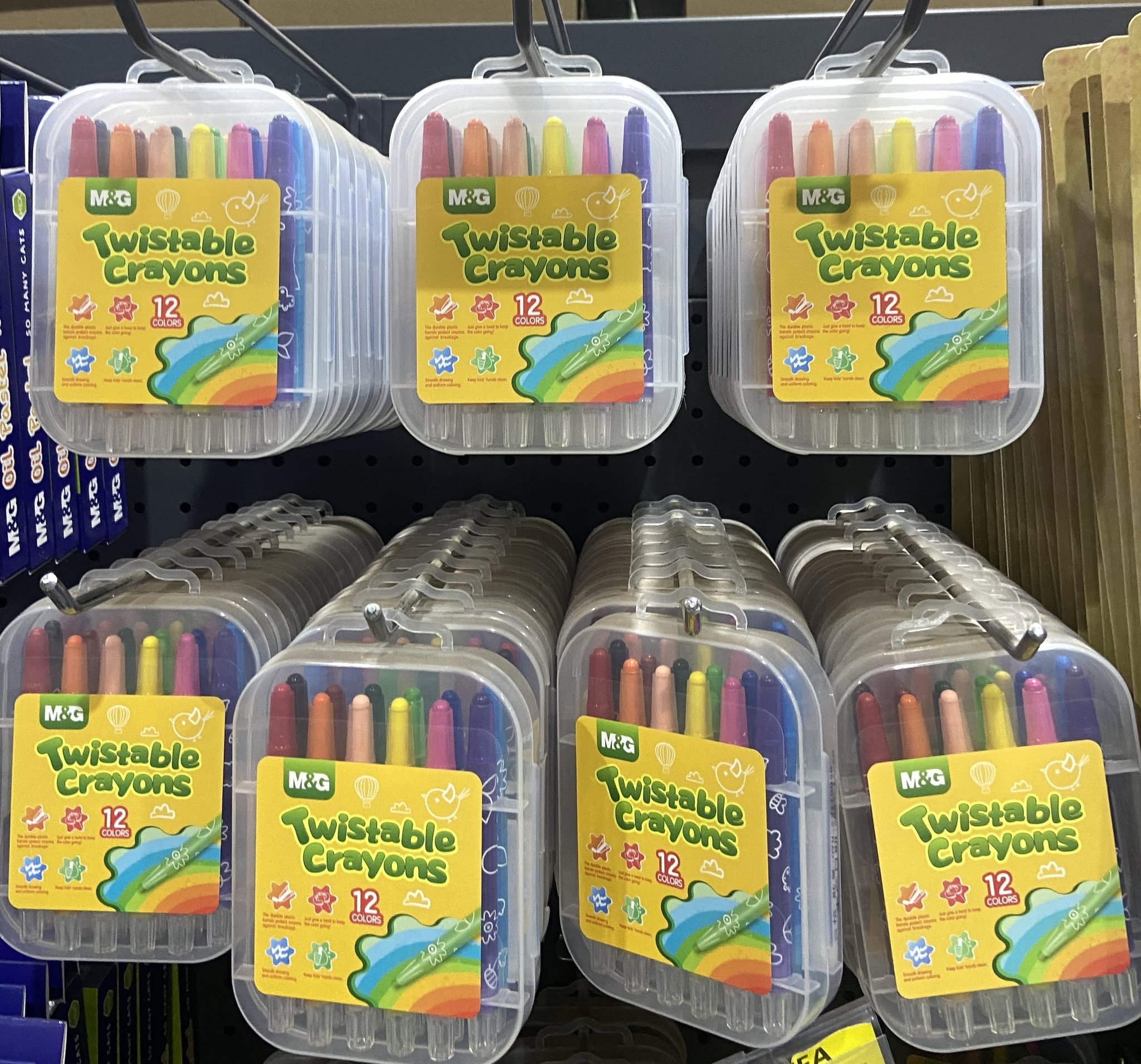 🖍️ Boîte de 12 Crayons Twistables – M&G_0