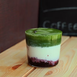 Blueberry Matcha Latte