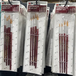 🎨 M&G – Set de 4 Pinceaux Watercolor Professionnels