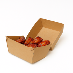 CLAMSHELL BURGER BOXES - PLAIN BROWN