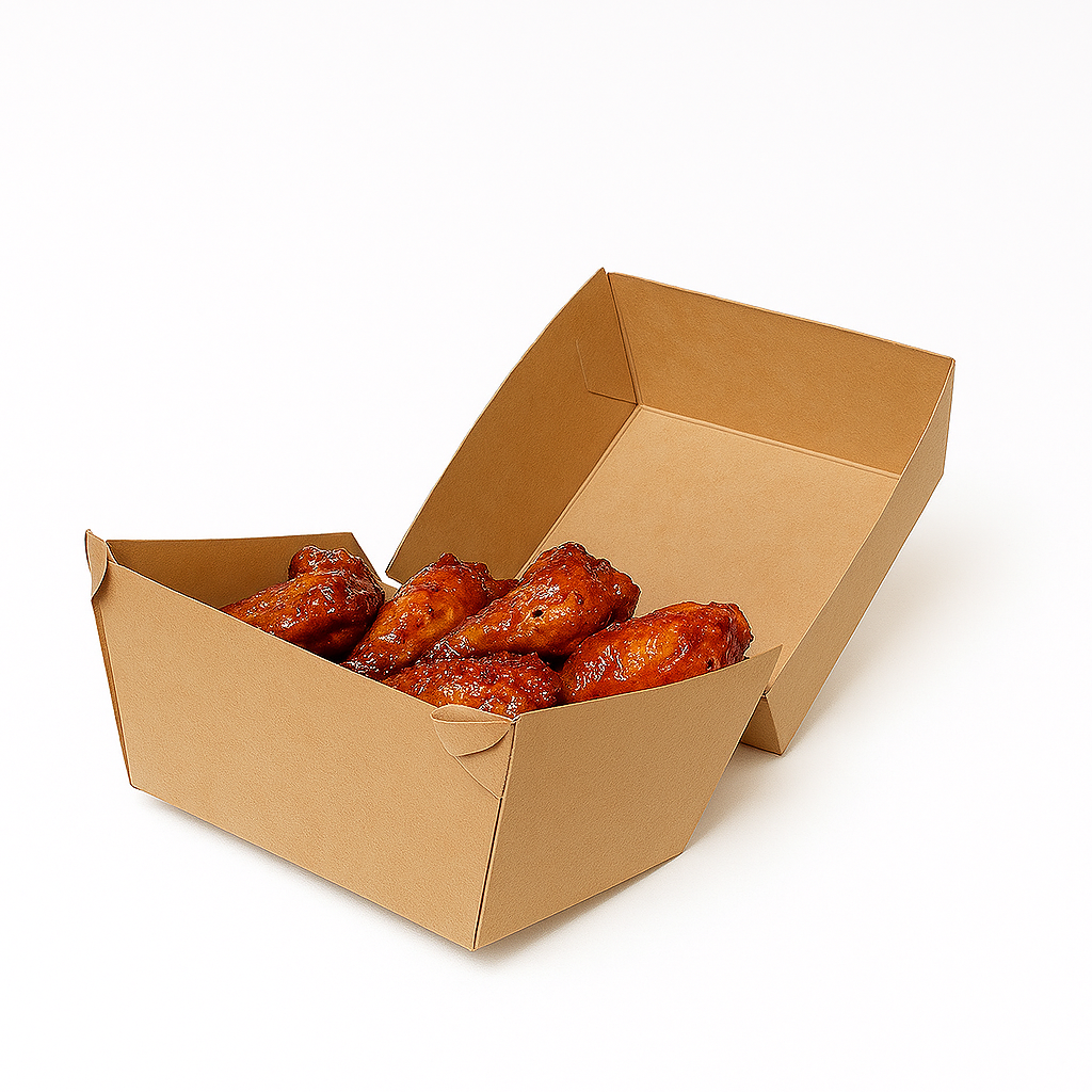 CLAMSHELL BURGER BOXES - PLAIN BROWN_2