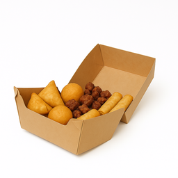 CLAMSHELL BURGER BOXES - PLAIN BROWN
