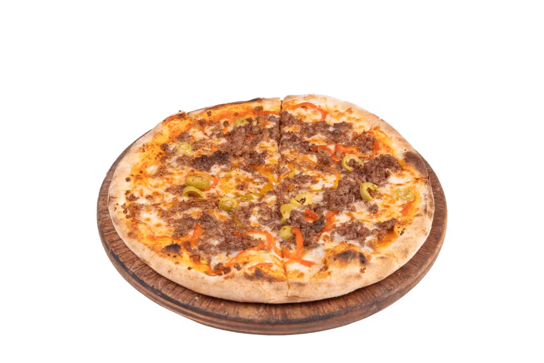 بيتزا اللحم المفروم | PIZZA VIANDE HACHÉE