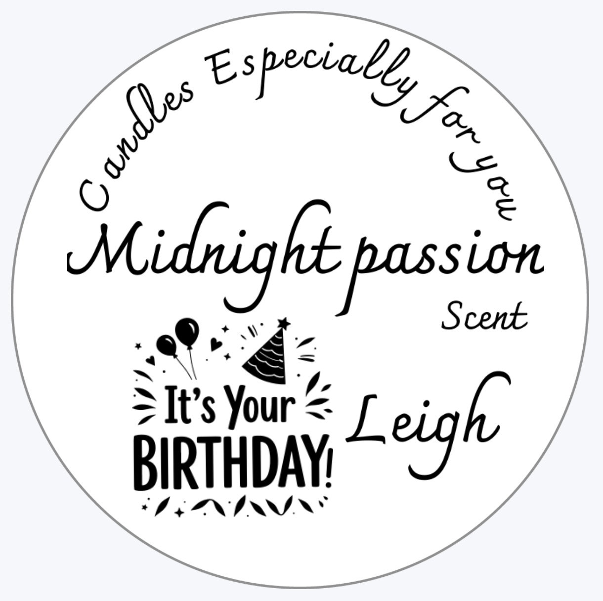 Personalise label