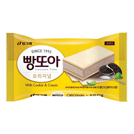Binggrae- Ice Cream Cake with Cookie & Cream