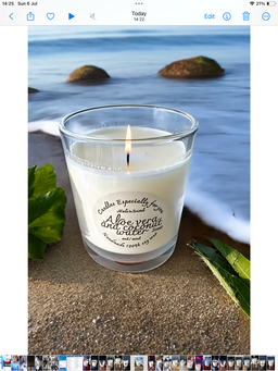 Aloe Vera & coconut water scented candle 