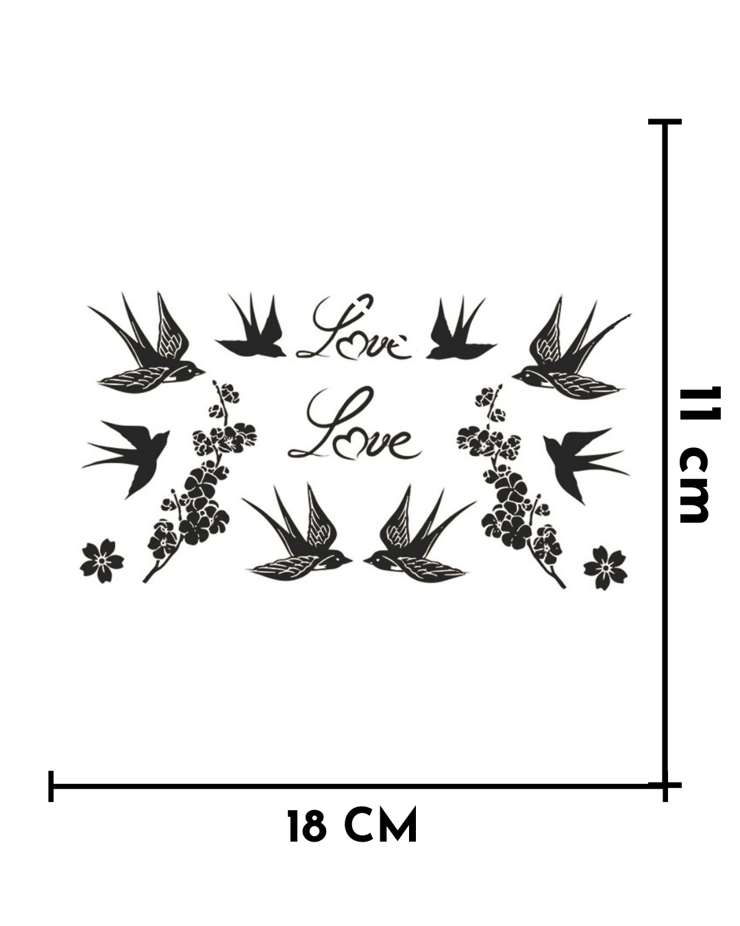 Pajaros, amor y flores