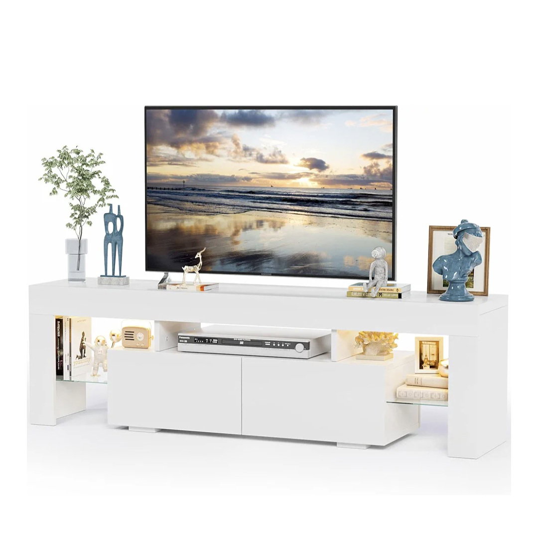 TV Stand/Entertainment Centre - White _0