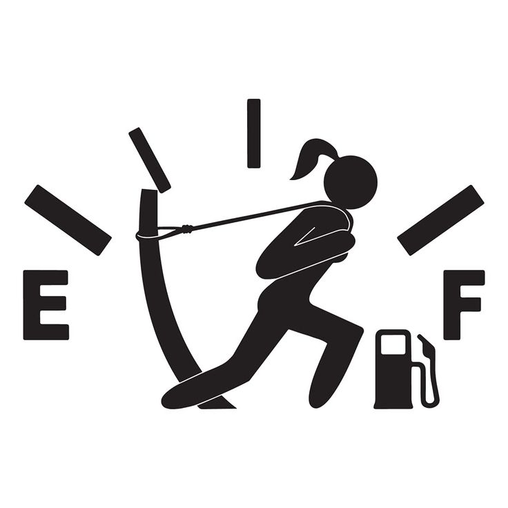 Empty lady Fuel Tank Sticker 