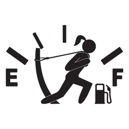 Empty lady Fuel Tank Sticker 