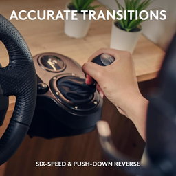 Volante e pedais de corrida Logitech G920 Driving Force, Force Feedback + câmbio Logitech G Driving Force - Xbox Series X | S, Xbox One e PC, Mac - Preto