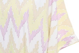 KAFTAN ZIGZAG WITH DIAMANTE CRYSTAL 3/4 SLEEVE  : LIME GREEN