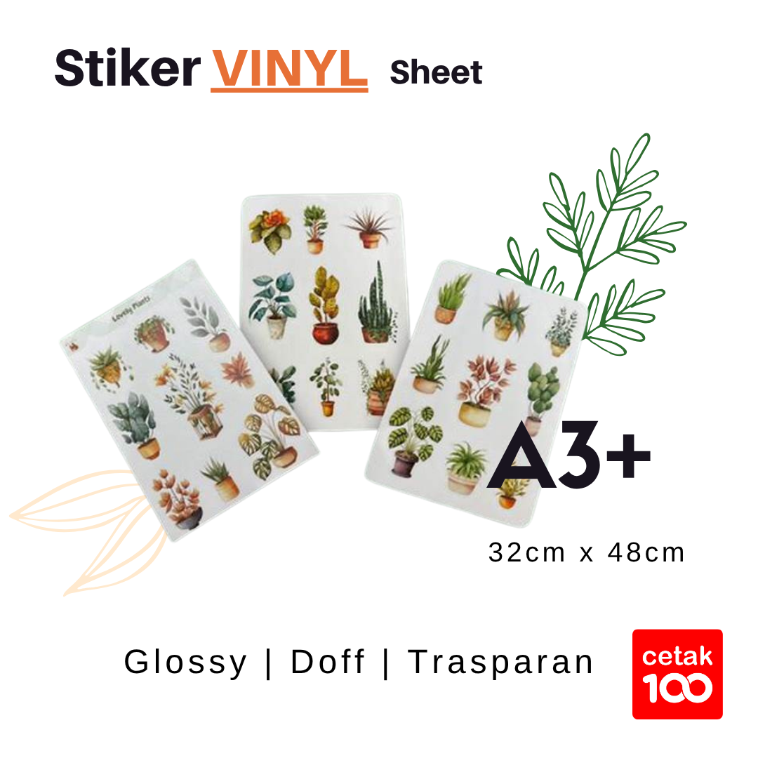 Stiker Vinyl Glossy / Doff / Transp A3_1
