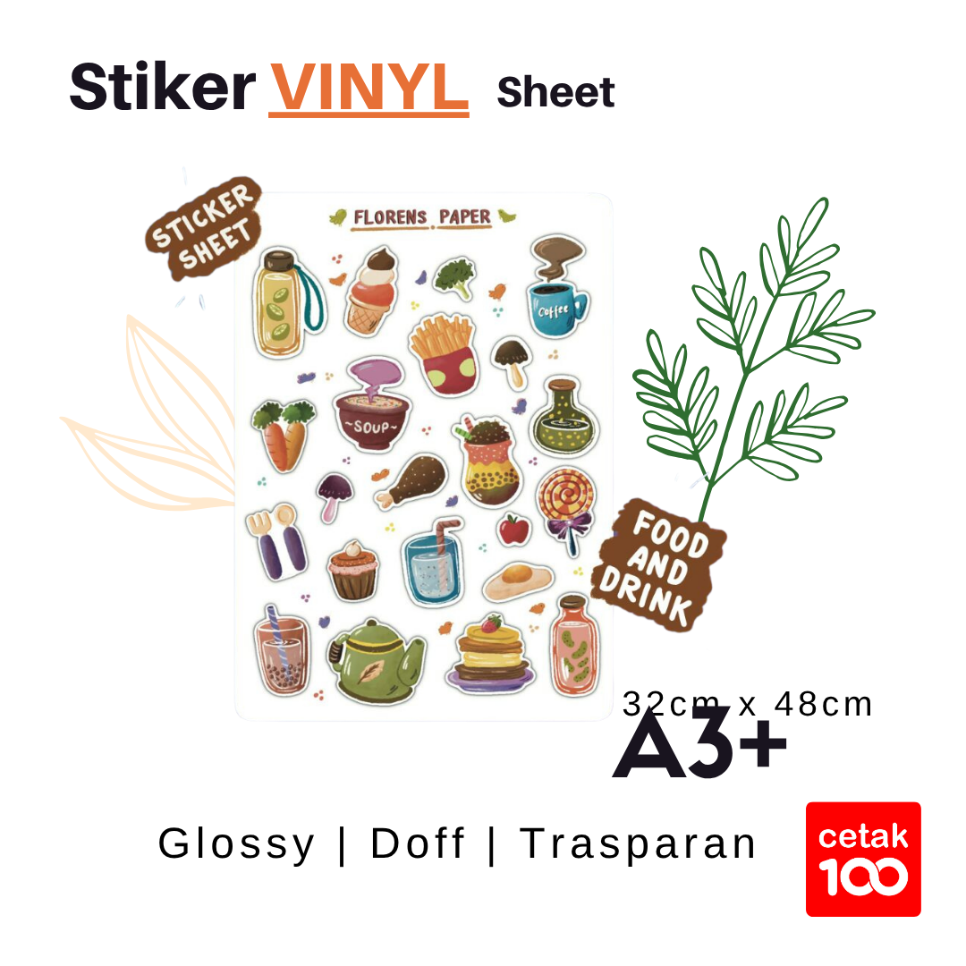 Stiker Vinyl Glossy / Doff / Transp A3_0