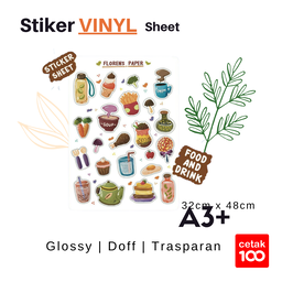 Stiker Vinyl Glossy / Doff / Transp A3