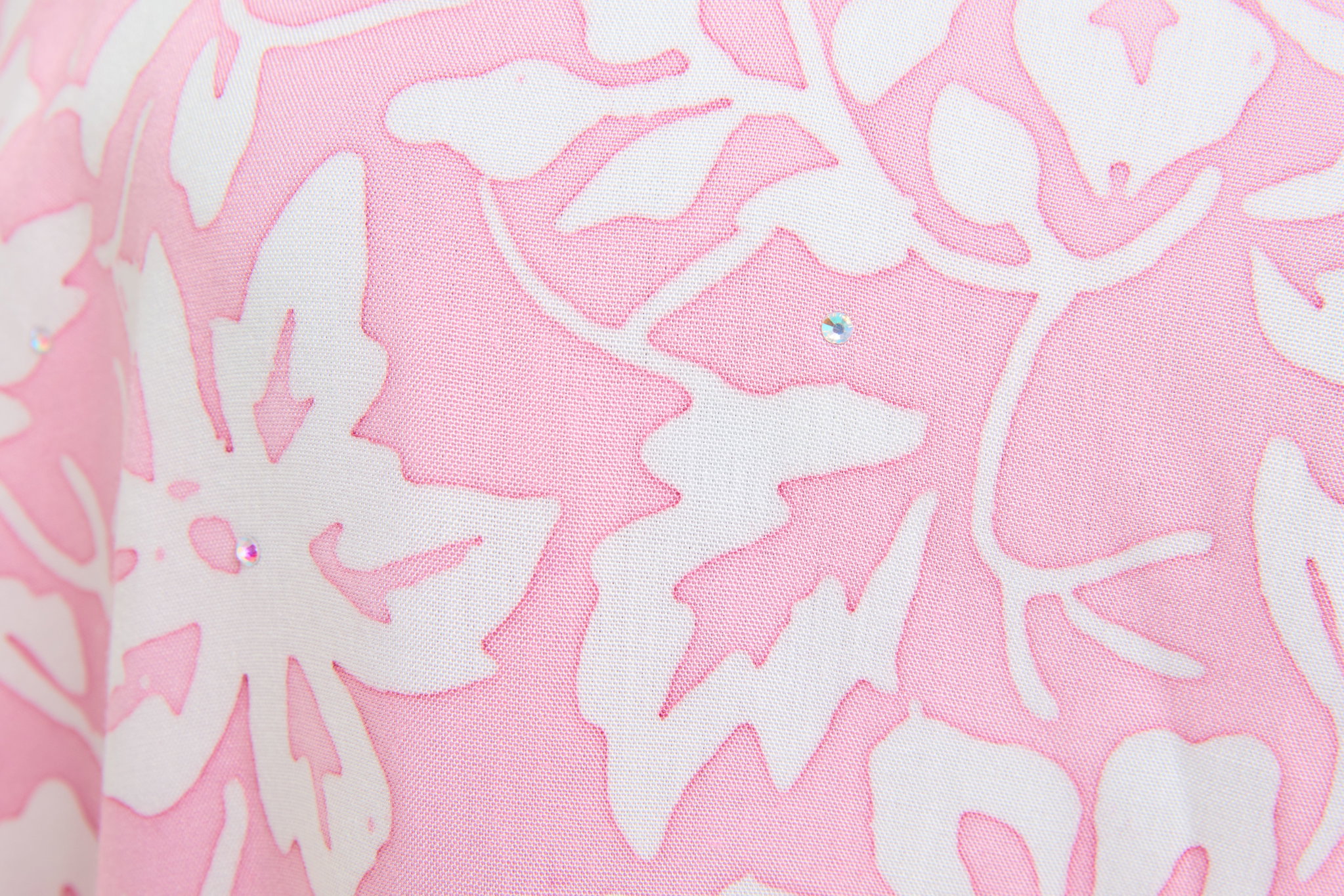 KAFTAN BATIK KLASIK WITH DIAMANTE CRYSTAL LONG SLEEVE  : DUSTY PINK_2