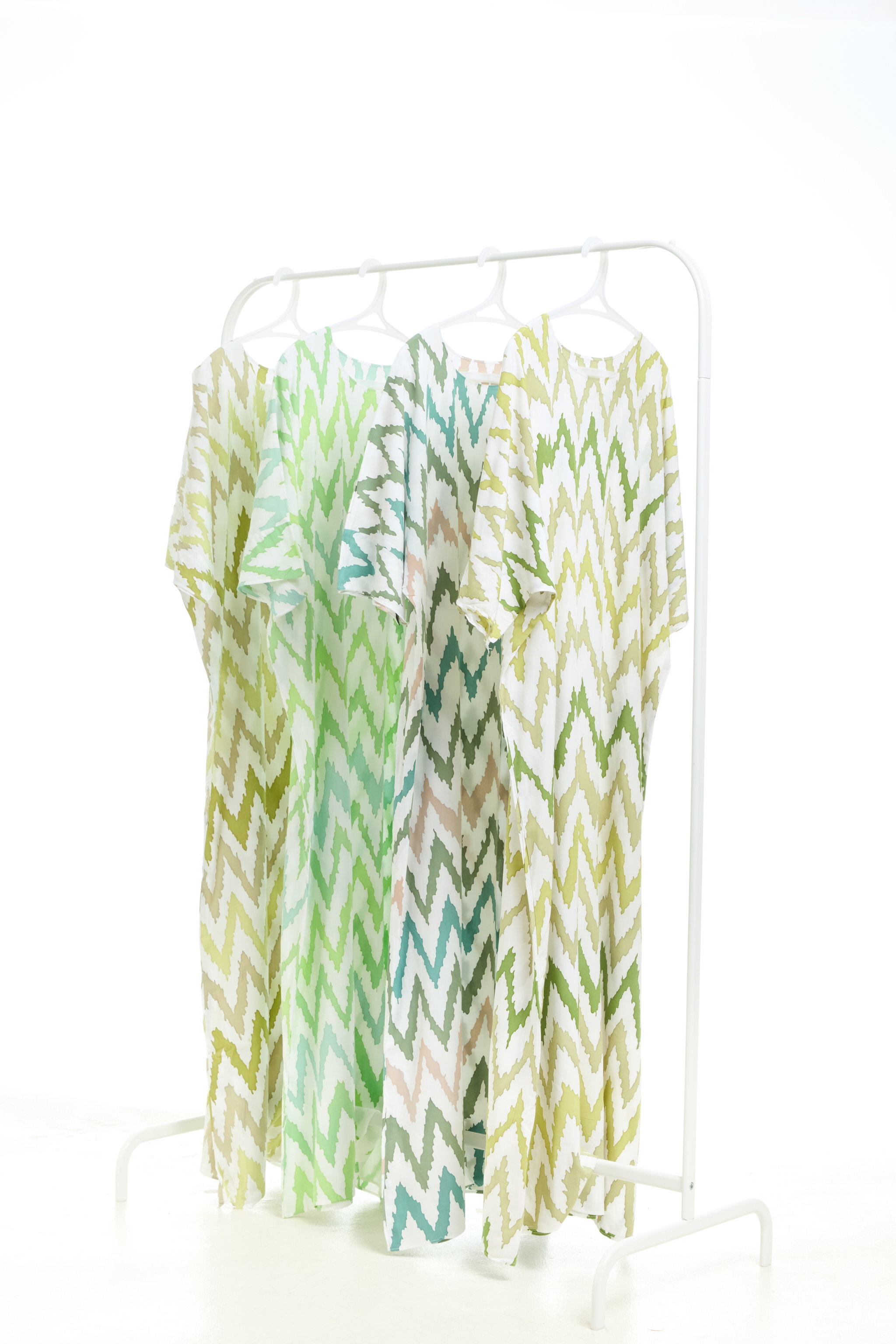 KAFTAN ZIGZAG 3/4 SLEEVE  : APPLE GREEN_2