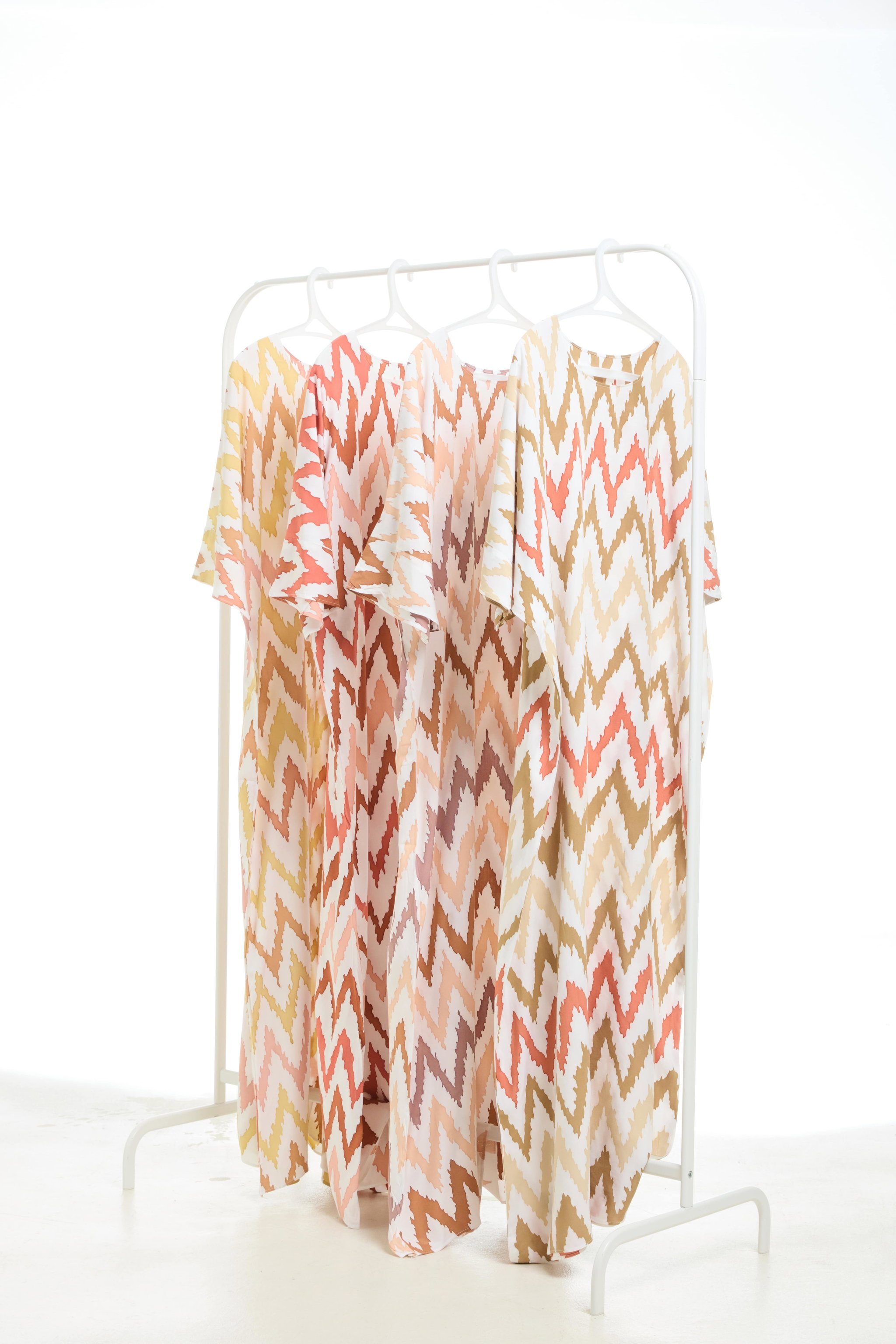 KAFTAN ZIGZAG 3/4 SLEEVE  : BROWN SAGE GREEN_2