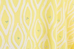 KAFTAN ABAYA DAUN WITH DIAMANTE CRYSTAL LONG SLEEVE  : YELLOW