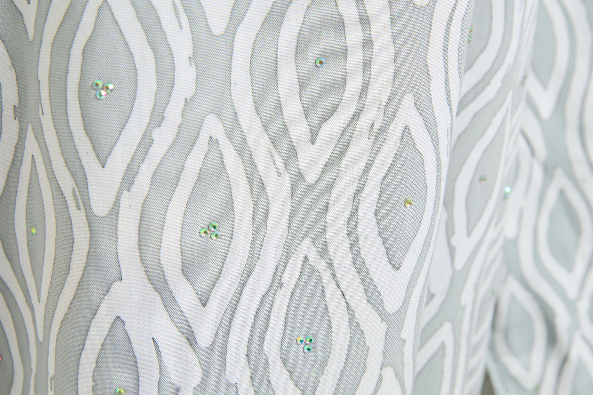 KAFTAN ABAYA DAUN WITH DIAMANTE CRYSTAL LONG SLEEVE  : SAGE GREEN_2