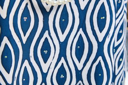 KAFTAN ABAYA DAUN WITH DIAMANTE CRYSTAL LONG SLEEVE  : ROYAL BLUE