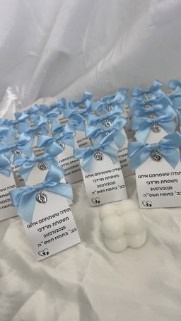 נר בועות קטן עם כרטיסייה  -הכי נמכר 