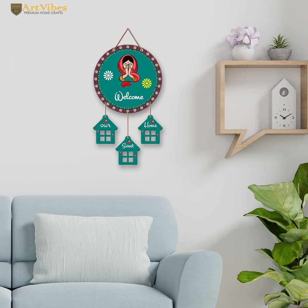 WELCOME WOODEN HANGING_0