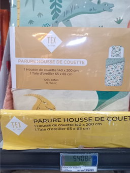 Parure housse de couette 
