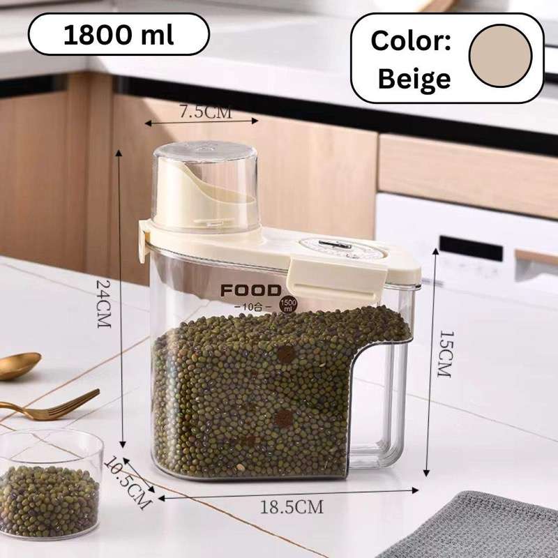 Airtight Grain & Cereal Storage Box | علبة لتخزين الحبوب ما بتفوّت هوا_5