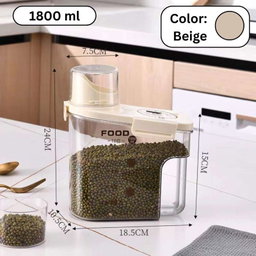 Airtight Grain & Cereal Storage Box | علبة لتخزين الحبوب ما بتفوّت هوا