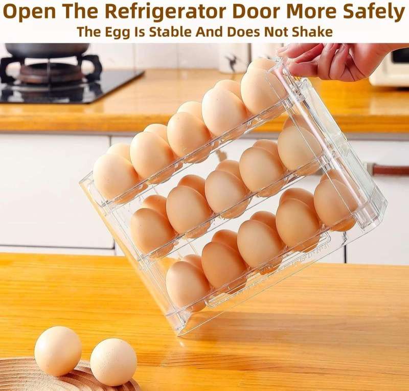 30-Egg Fridge Tray | منظّم للبيض بالبرّاد – ٣٠ بيضة_3
