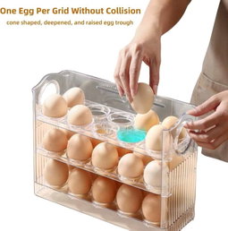 30-Egg Fridge Tray | منظّم للبيض بالبرّاد – ٣٠ بيضة