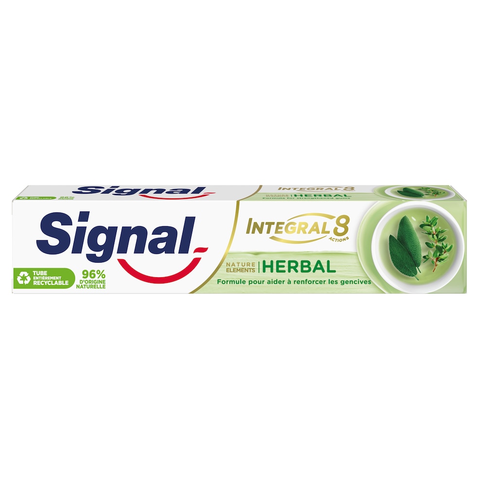 Signal Dentifrice Integral 8 Nature Elements Herbal Soin Gencives_0