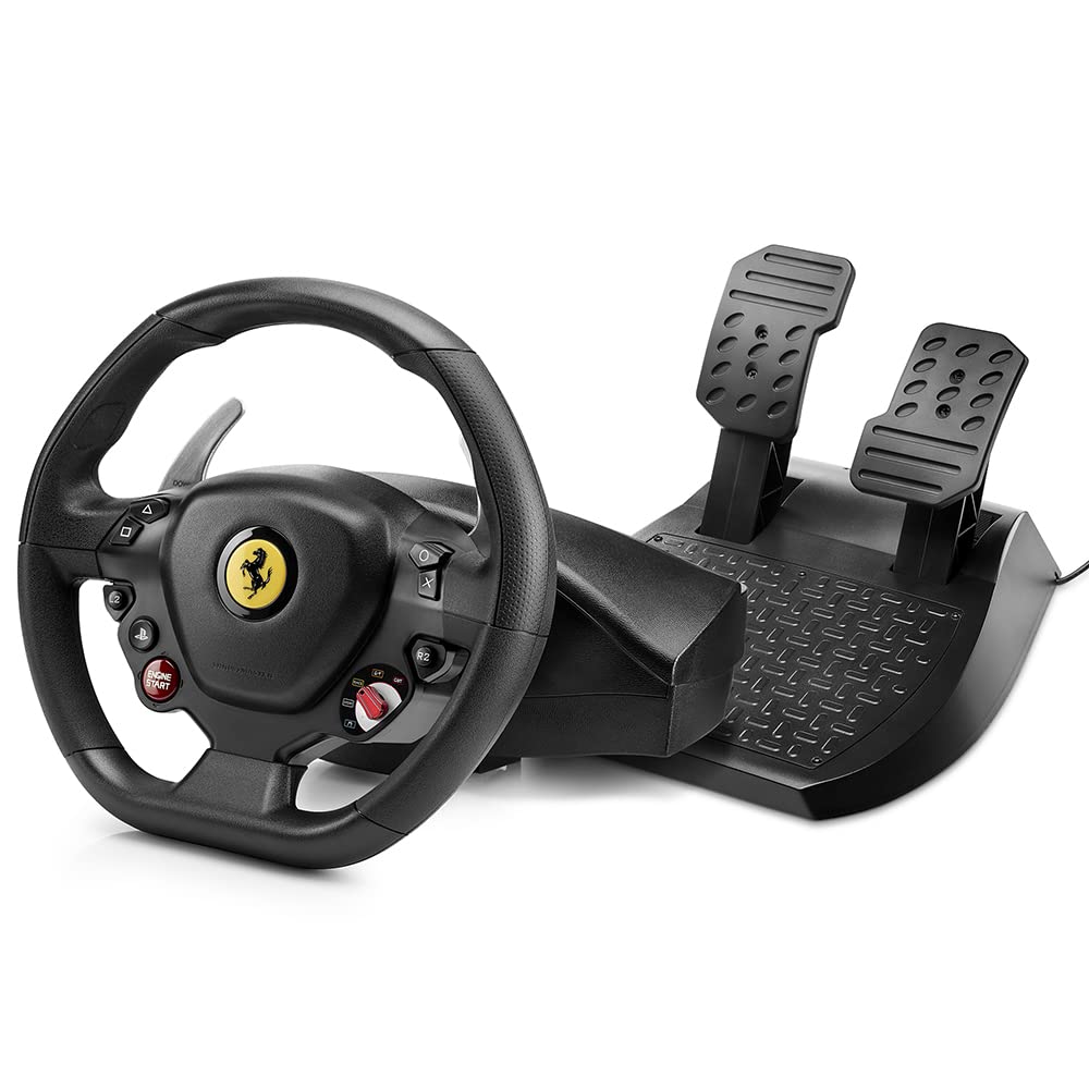 Volante de corrida Thrustmaster T80 Ferrari 488 GTB Edition (compatível com PS5, PS5 Pro, PS4 e PC) ( Recondicionado)_3