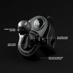 Volante e pedais de corrida Logitech G29 Driving Force, Force Feedback, couro legítimo + câmbio Logitech G Driving Force - para PS5, PS4 e PC, Mac - Usado (Importado da Europa)