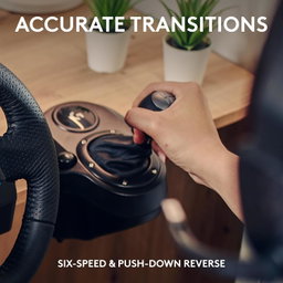 Volante e pedais de corrida Logitech G29 Driving Force, Force Feedback, couro legítimo + câmbio Logitech G Driving Force - para PS5, PS4 e PC, Mac - Usado (Importado da Europa)