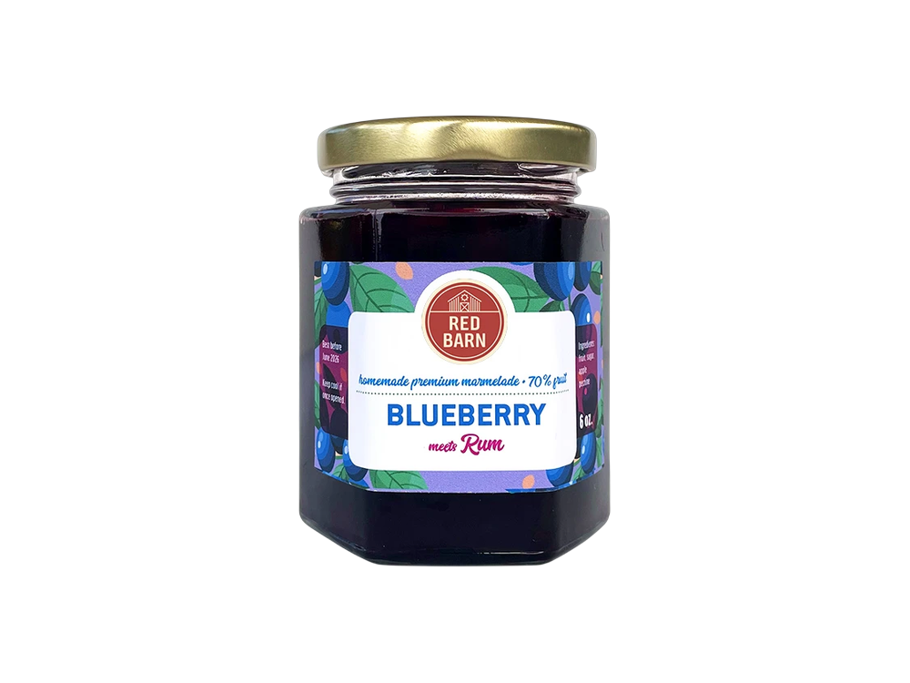 Homemade Jam Blueberry with Rum shot 6 oz / Mermelada casera de arándano con toque de ron 6 oz