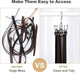 Space Saver – Belt & Accessories Hanger | تعليقة أحزمة وأكسسوارات لتوفير المساحة