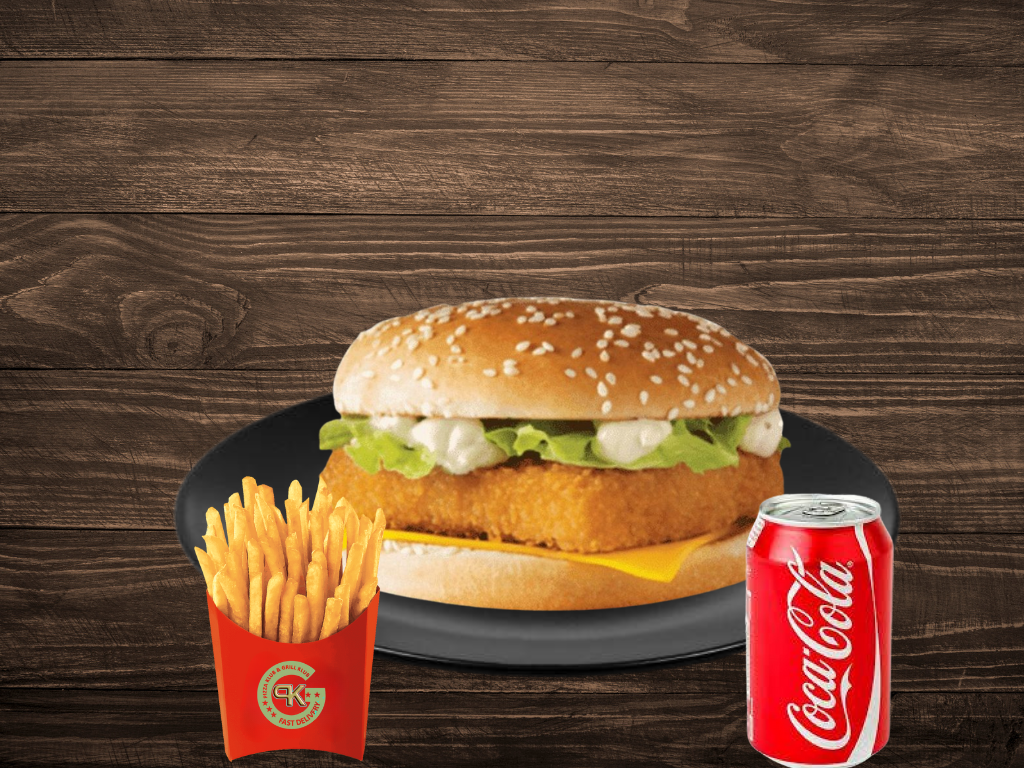 Fish Fillet Burger Meal 🍔🍟🥤